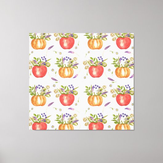 Toile Aquarelle d'automne, Composition transparente. (Recto)