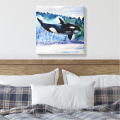 Toile Aquarelle de baleine (Insitu(Chambre))