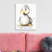 Toile Aquarelle de canard pour bébé mignonne (Insitu(Salon))