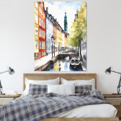 Toile Aquarelle de Copenhague (Insitu(Chambre))