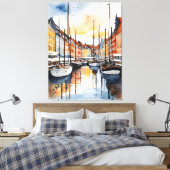 Toile Aquarelle de Copenhague (Insitu(Chambre))