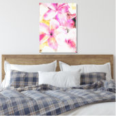 Toile Aquarelle de fleur de plumeria hawaïenne tropicale (Insitu(Chambre))