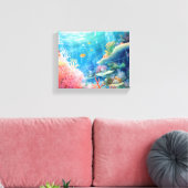 Toile Aquarelle de la Grande barrière de corail (Insitu(Salon))