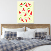 Toile Aquarelle de pastèque fruit mignon (Insitu(Chambre))