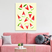 Toile Aquarelle de pastèque fruit mignon (Insitu(Salon))