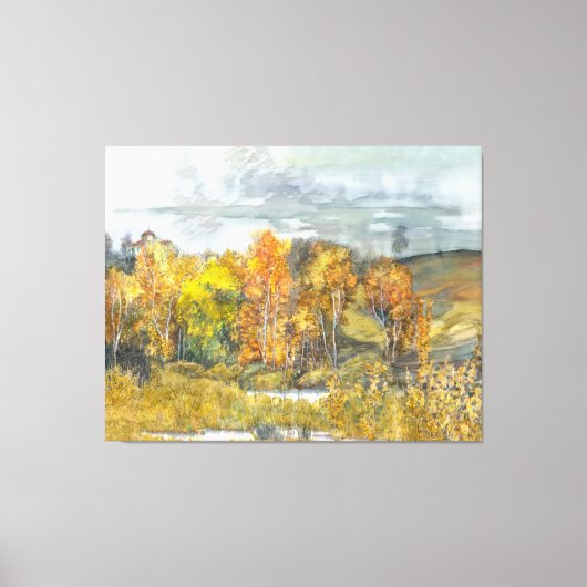 Toile Aquarelle de peinture d'automne 300 (Recto)