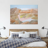 Toile Aquarelle de plage perdue Imprimer (Insitu(Chambre))