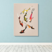 Toile Aquarelle de poisson koi (Insitu (Plancher de Bois))