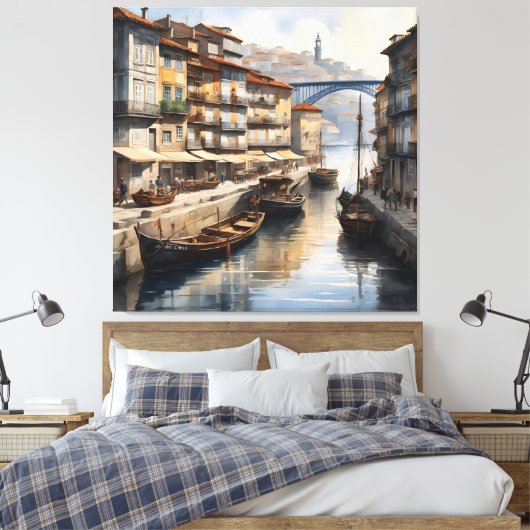 Toile Aquarelle de Porto (Insitu(Chambre))