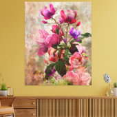 Toile Aquarelle de style vintage (Insitu(Salon))