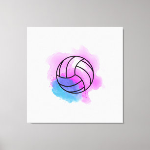 Toile Aquarelle de volleyball