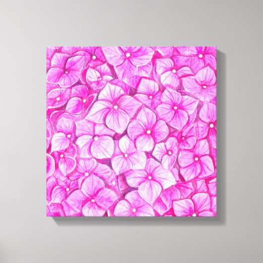 Toile Aquarelle d'Hydrangea (Recto)