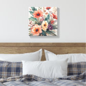 Toile Aquarelle douce Bouquet floral (Insitu(Chambre))