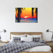 Toile Aquarelle du coucher de soleil Mazatlan (Insitu(Chambre))