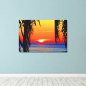 Toile Aquarelle du coucher de soleil Mazatlan (Insitu (Plancher de Bois))