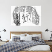 Toile Aquarelle du Mémorial Lincoln (Insitu(Chambre))
