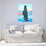 Toile *~* Aquarelle Femme Horse Beach Equine AR22<br><div class="desc">EQUINE HORSE par Ridden by a Woman in the Ocean. Pastel Strong Artistic Sunset Mur Art FAUX CANVAS ART IMPRIMER. Le bleu turquoise ainsi que le bleu Turquoise sont des couleurs fortes contre un ciel pastel. (Recherche AR22 pour des articles similaires) Le cadre autour de la peinture EQUESTRIAN chevaux art...</div>