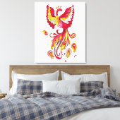 Toile Aquarelle Firebird ou Phoenix Imaginaire Créature (Insitu(Chambre))