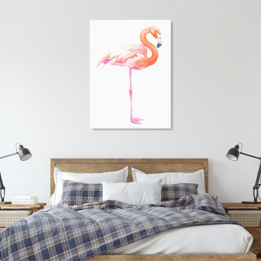 Toile aquarelle Flamant rose (Insitu(Chambre))