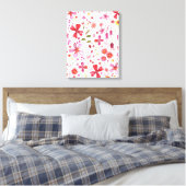 Toile Aquarelle Fleur Sauvage Moderne (Insitu(Chambre))