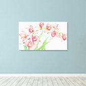 Toile Aquarelle Fleurs roses (Insitu (Plancher de Bois))