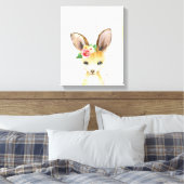 Toile Aquarelle Floral Baby Kangaroo Animaux australiens (Insitu(Chambre))