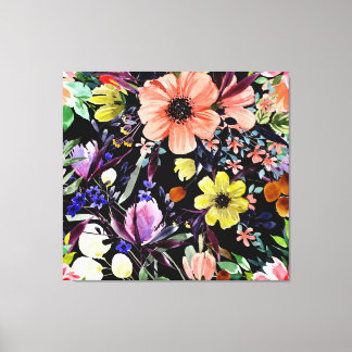 Toile Aquarelle Floral sans Seamless Garden Motif