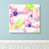 Toile Aquarelle florale (Insitu (Plancher de Bois))
