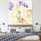Toile *~ Aquarelle Florale Fleurs de vie morte AP56 (Insitu(Chambre))