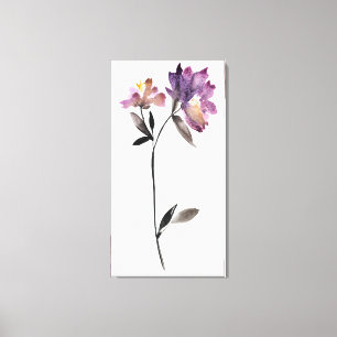Toile Aquarelle florale III