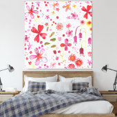 Toile Aquarelle florale moderne (Insitu(Chambre))