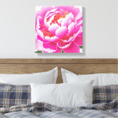 Toile Aquarelle florale rose (Insitu(Chambre))
