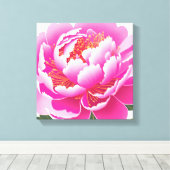 Toile Aquarelle florale rose (Insitu (Plancher de Bois))