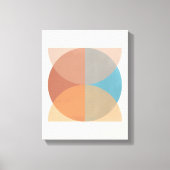 Toile Aquarelle géométrique Abstraite moderne (Recto)