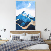 Toile Aquarelle Golden Celestial Peaks (Insitu(Chambre))