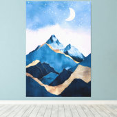 Toile Aquarelle Golden Celestial Peaks (Insitu (Plancher de Bois))