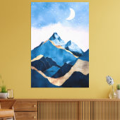 Toile Aquarelle Golden Celestial Peaks (Insitu(Salon))