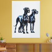 Toile Aquarelle Great Danes (Insitu(Salon))