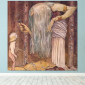 Toile Aquarelle « Herbe de troll » de John Bauer (Insitu (Plancher de Bois))