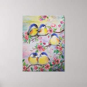Toile Aquarelle Imprimer Belles Éperviers