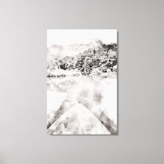 Toile Aquarelle Kayak (Recto)