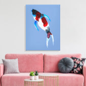 Toile Aquarelle koi poisson (Insitu(Salon))