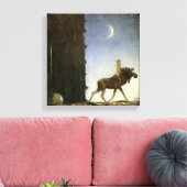 Toile Aquarelle "Leap the Elk" par John Bauer (Insitu(Salon))