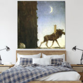 Toile Aquarelle "Leap the Elk" par John Bauer (Insitu(Chambre))