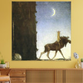 Toile Aquarelle "Leap the Elk" par John Bauer (Insitu(Salon))
