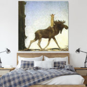 Toile Aquarelle "Leap the Elk" par John Bauer (Insitu(Chambre))