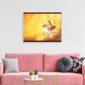 Toile Aquarelle mignonne Peinture d'oiseaux Wren (Insitu(Salon))