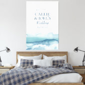 Toile Aquarelle moderne Affiche de bienvenue Mariage Océ (Insitu(Chambre))