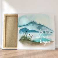 Aquarelle moderne Nature Commençons l'aventure