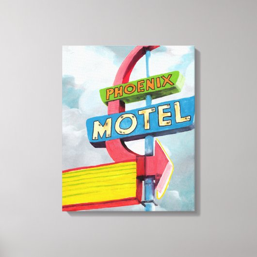 Toile Aquarelle Motel Phoenix (Recto)
